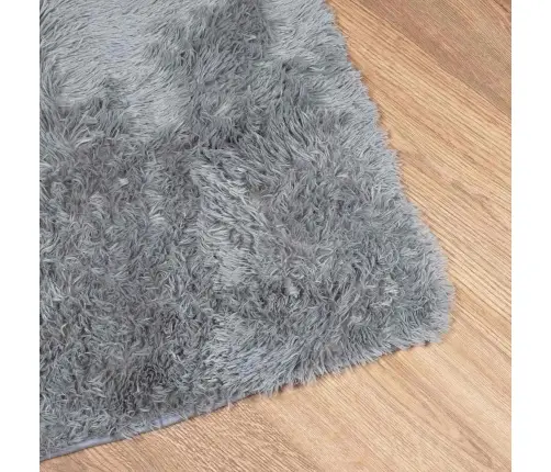 Shaggy Tipo Kilimas, Navarra, 240X240 cm Šviesiai Pilka