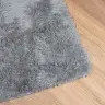 Shaggy Tipo Kilimas, Navarra, 240X240 cm Šviesiai Pilka