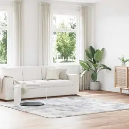 Kõrge Narmaga Shaggy Vaip, Navarra, Hõbehall, 240X240 Cm