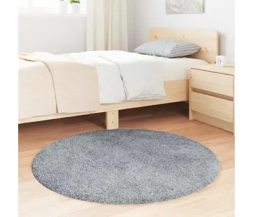 Paklājs, 100X100 Cm, Shaggy, Navarra, Gaiši Pelēka, Poliesters Vidaxl