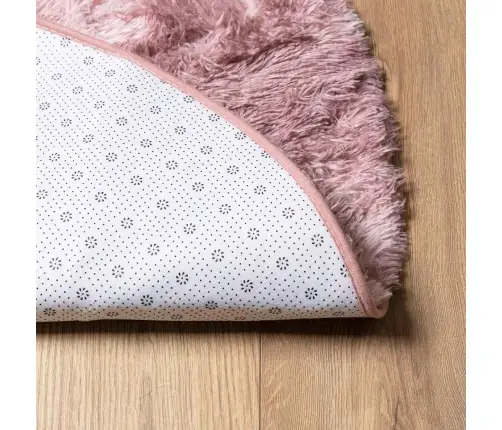 Kõrge Narmaga Shaggy Vaip, Navarra, Tolmune Roosa, 120X120 Cm