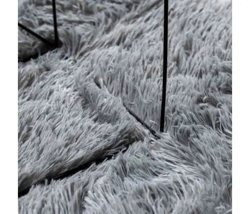 Kõrge Narmaga Shaggy Vaip, Navarra, Helehall, 120X120 Cm