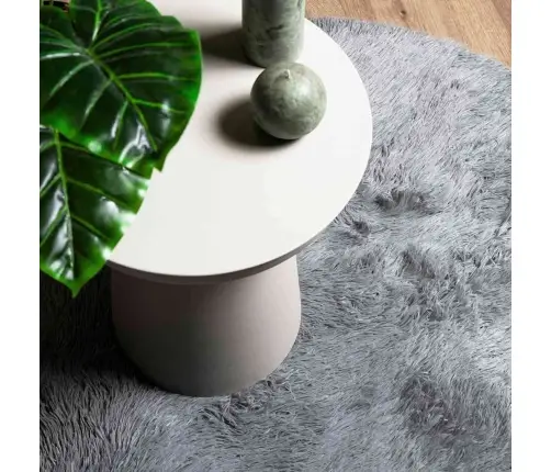 Kõrge Narmaga Shaggy Vaip, Navarra, Helehall, 120X120 Cm