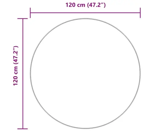 Kõrge Narmaga Shaggy Vaip, Navarra, Helehall, 120X120 Cm