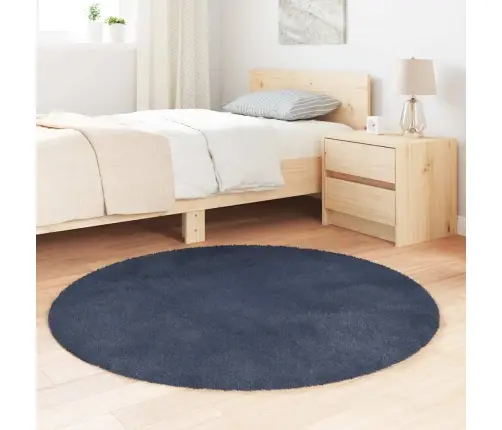 Paklājs, 120X120 Cm, Shaggy, Navarra, Zila, Poliesters Vidaxl
