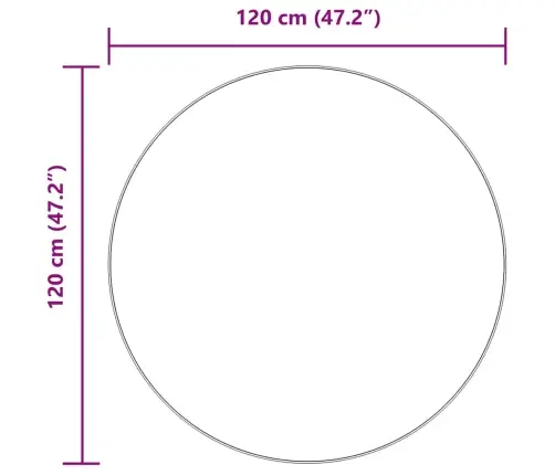 Paklājs, 120X120 Cm, Shaggy, Navarra, Zila, Poliesters Vidaxl