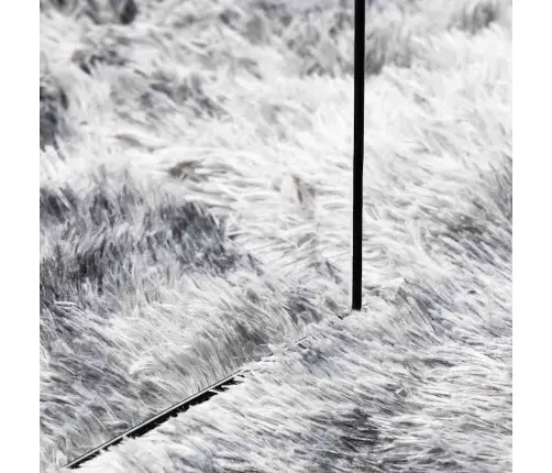 Shaggy Tipo Kilimas, Navarra, 120X120 cm Sidabrinė Pilka