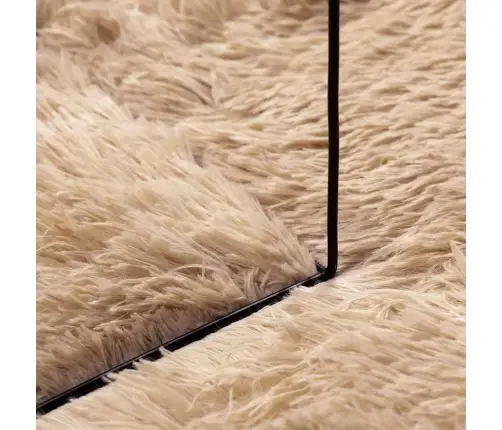 Paklājs, 160X160 Cm, Shaggy, Navarra, Bēšs, Poliesters Vidaxl Paklājs, 160X160 Cm, Shaggy, Navarra, Bēšs, Poliesters Vidaxl