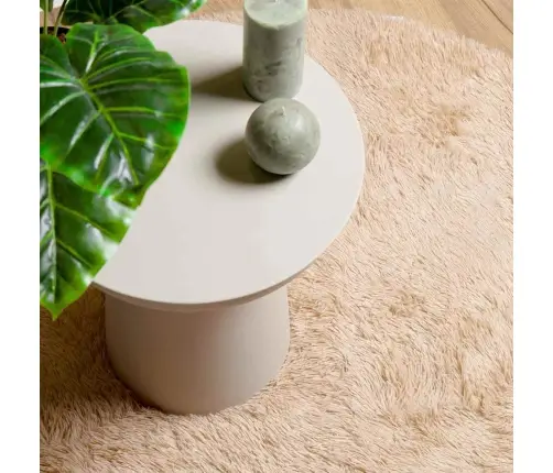 Paklājs, 160X160 Cm, Shaggy, Navarra, Bēšs, Poliesters Vidaxl Paklājs, 160X160 Cm, Shaggy, Navarra, Bēšs, Poliesters Vidaxl