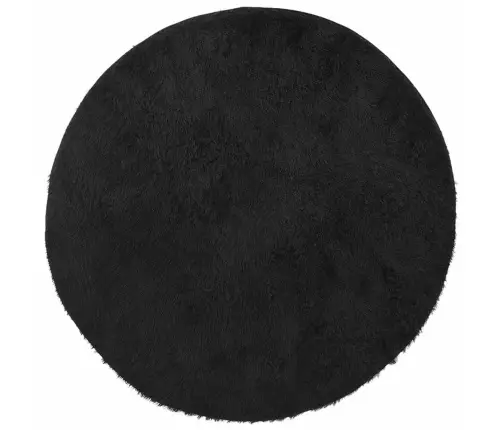 Paklājs, 160X160 Cm, Shaggy, Navarra, Melns, Poliesters Vidaxl