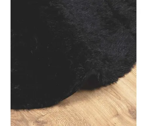 Paklājs, 160X160 Cm, Shaggy, Navarra, Melns, Poliesters Vidaxl