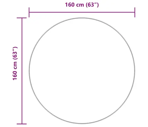 Paklājs, 160X160 Cm, Shaggy, Navarra, Melns, Poliesters Vidaxl