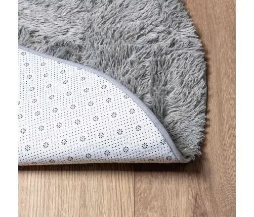 Paklājs, 160X160 Cm, Shaggy, Navarra, Gaiši Pelēka, Poliesters Vidaxl