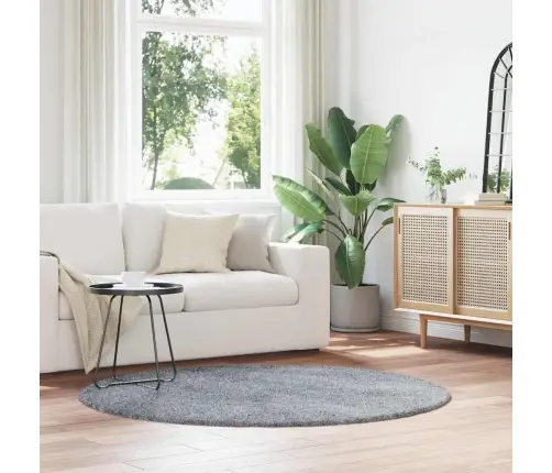 Paklājs, 160X160 Cm, Shaggy, Navarra, Gaiši Pelēka, Poliesters Vidaxl