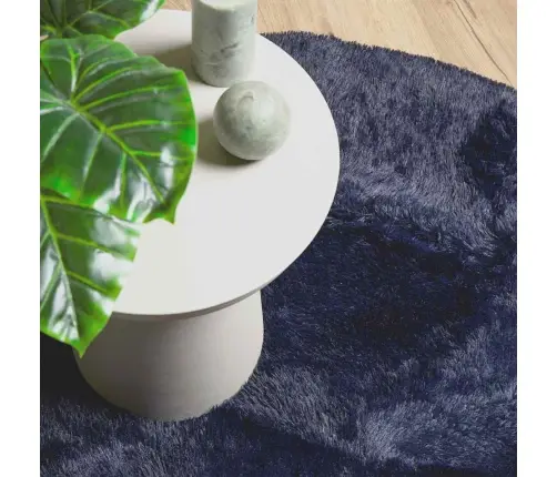 Paklājs, 160X160 Cm, Shaggy, Navarra, Zila, Poliesters Vidaxl