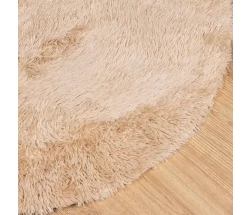 Shaggy Tipo Kilimas, Navarra, 200X200 cm Smėlio, Poliesteris