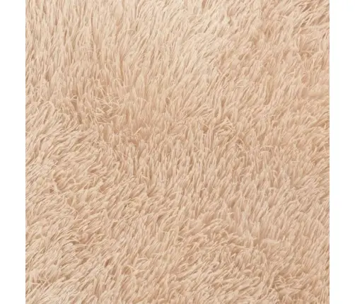 Shaggy Tipo Kilimas, Navarra, 200X200 cm Smėlio, Poliesteris