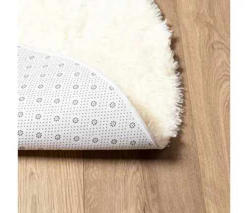 Paklājs, 200X200 Cm, Shaggy, Navarra, Krēmkrāsa, Poliesters Vidaxl