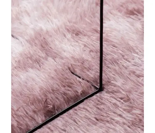 Shaggy Tipo Kilimas, Navarra, 200X200 cm Dulkėta Rožinė