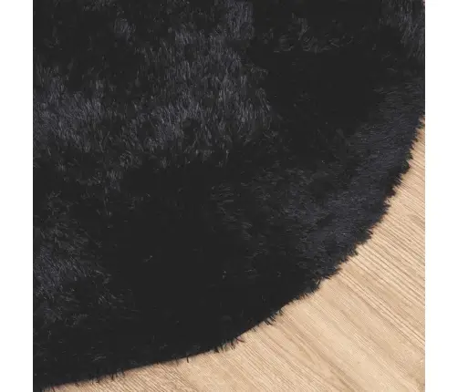 Kõrge Narmaga Shaggy Vaip, Navarra, Must, 240X240 cm Polüester
