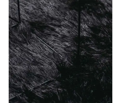 Kõrge Narmaga Shaggy Vaip, Navarra, Must, 240X240 cm Polüester