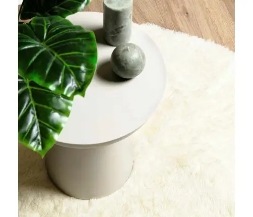 Kõrge Narmaga Shaggy Vaip, Navarra, Kreemjas, 240X240 Cm