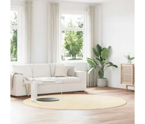 Kõrge Narmaga Shaggy Vaip, Navarra, Kreemjas, 240X240 Cm