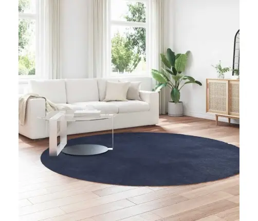 Paklājs, 240X240 Cm, Shaggy, Navarra, Zila, Poliesters Vidaxl