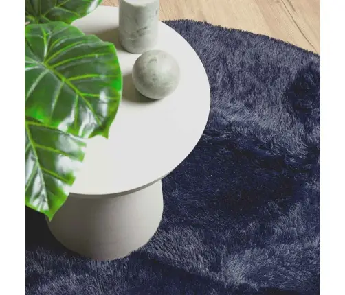 Paklājs, 240X240 Cm, Shaggy, Navarra, Zila, Poliesters Vidaxl