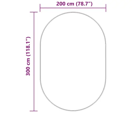 Paklājs, 300X200 Cm, Shaggy, Navarra, Melns, Poliesters Vidaxl