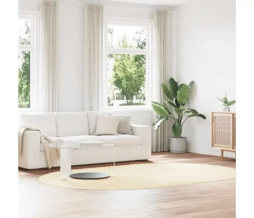 Shaggy Tipo Kilimas, Navarra, 300X200 cm Kreminė, Poliesteris