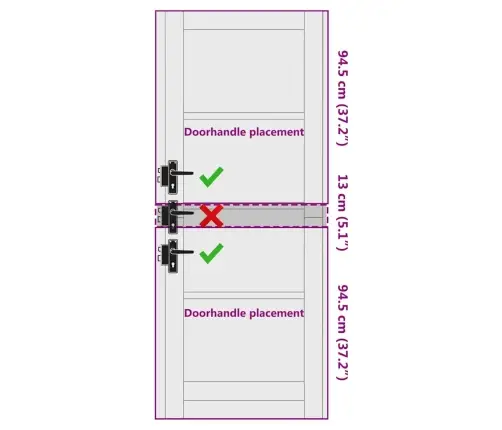 Vidaus Durys Orkdal Balta 78 X 202 Cm Fanera