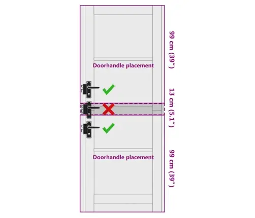 Vidaus Durys Orkdal Balta 78 X 211 Cm Fanera