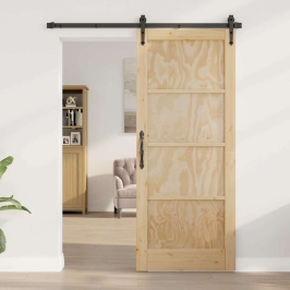 Iekštelpu Durvis Orkdal Brūna 83 X 202 Cm Saplāksnis Vidaxl