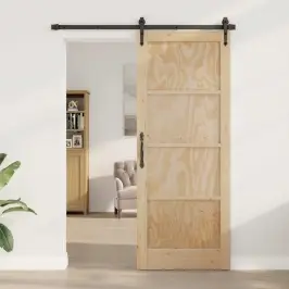 Iekštelpu Durvis Orkdal Brūna 83 X 211 Cm Saplāksnis Vidaxl