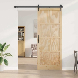 Iekštelpu Durvis Orkdal Brūna 83 X 232 Cm Saplāksnis Vidaxl