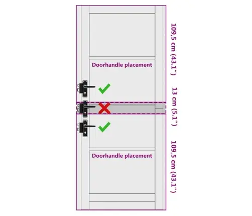 Vidaus Durys Orkdal Balta 83 X 232 Cm Fanera