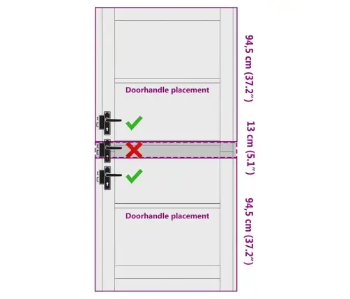 Vidaus Durys Ruda 93 X 202 Cm Fanera
