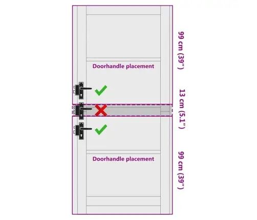 Vidaus Durys Orkdal Ruda 93 X 211 Cm Fanera