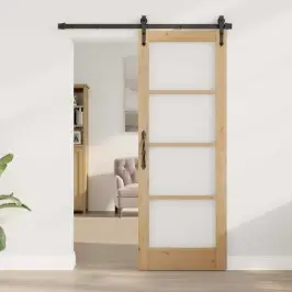 Iekšējās Durvis Ar Stiklu Orkdal Brūna 73.5 X 198.5 Cm Vidaxl