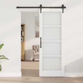 Iekšējās Durvis Ar Stiklu Orkdal Balts 73.5 X 198.5 Cm Vidaxl