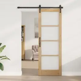 Iekšējās Durvis Ar Stiklu Orkdal Brūna 73.5 X 211 Cm Vidaxl