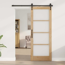 Iekšējās Durvis Ar Stiklu Orkdal Brūna 78 X 202 Cm Vidaxl