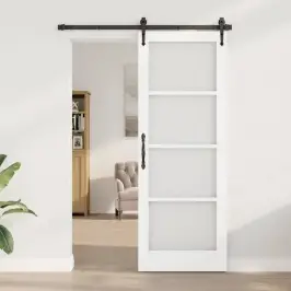Iekšējās Durvis Ar Stiklu Orkdal Balts 78 X 211 Cm Vidaxl