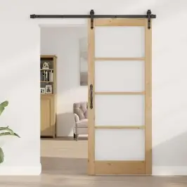 Iekšējās Durvis Ar Stiklu Orkdal Brūna 83 X 202 Cm Vidaxl
