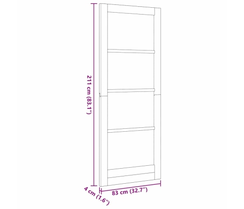 Sisekliinik Koos Klaasiga Orkdal Pruun 83 X 211 Cm