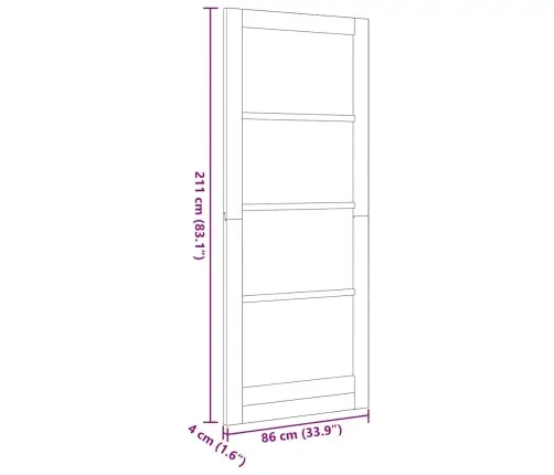 Sisekliinik Koos Klaasiga Orkdal Pruun 86 X 211 Cm