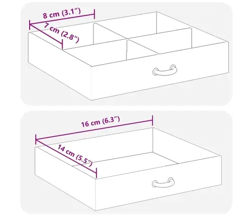 Rotaslietu Kastīte 4 Slāņu Ar Spoguli Slēdzamu 22,5X17,5X16,5Cm Vidaxl