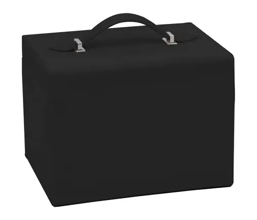 Rotaslietu Kastīte 4 Slāņu Ar Spoguli Slēdzamu 22,5X17,5X16,5Cm Vidaxl