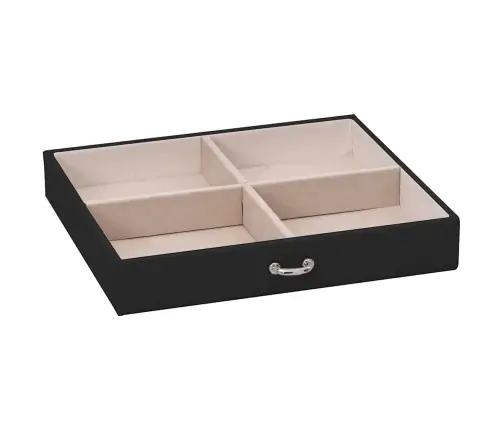 Rotaslietu Kastīte 4 Slāņu Ar Spoguli Slēdzamu 22,5X17,5X16,5Cm Vidaxl